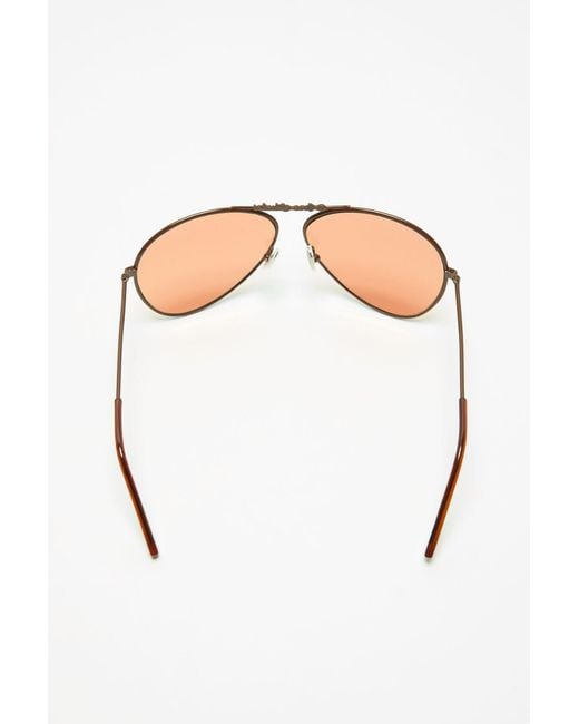 Acne Pink Pilot-Frame Sunglasses