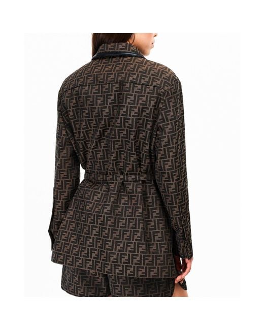 Fendi Black Casual Versatile Jacket