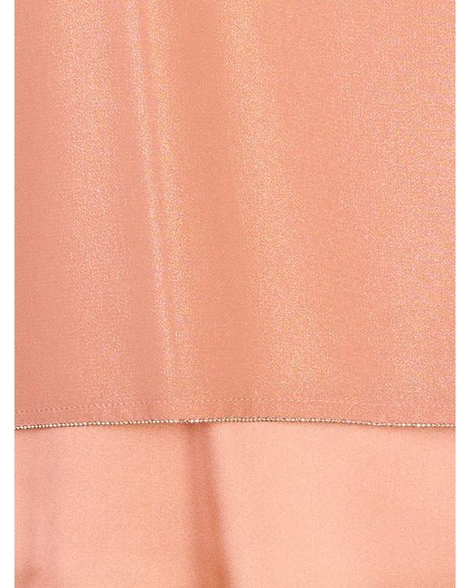 Peserico Pink Metallic-Finish Layered Top