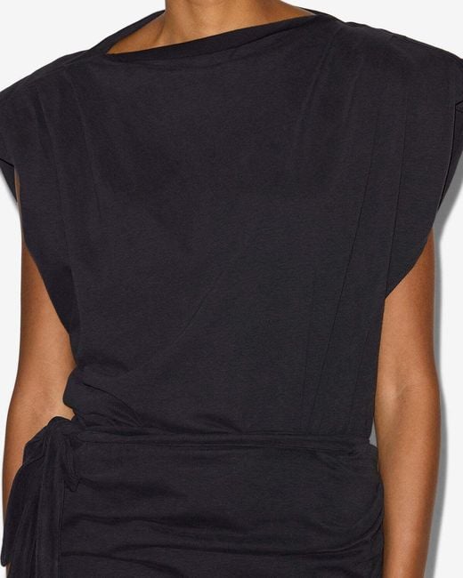 Isabel Marant Black Marielle Short Jersey Dress
