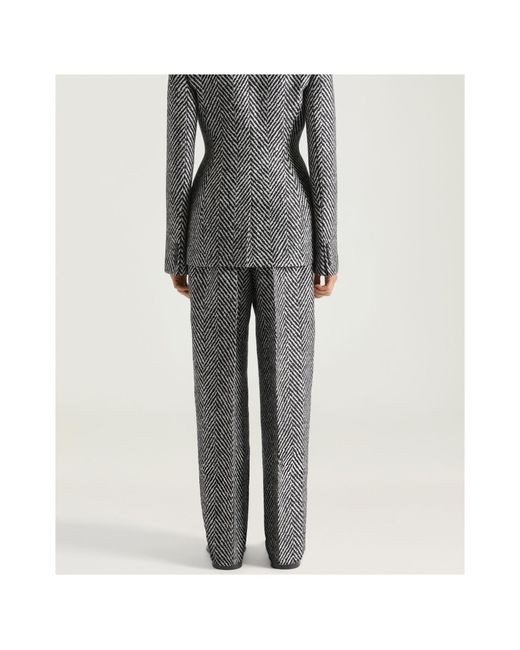 Givenchy Gray Double Pleat Pants