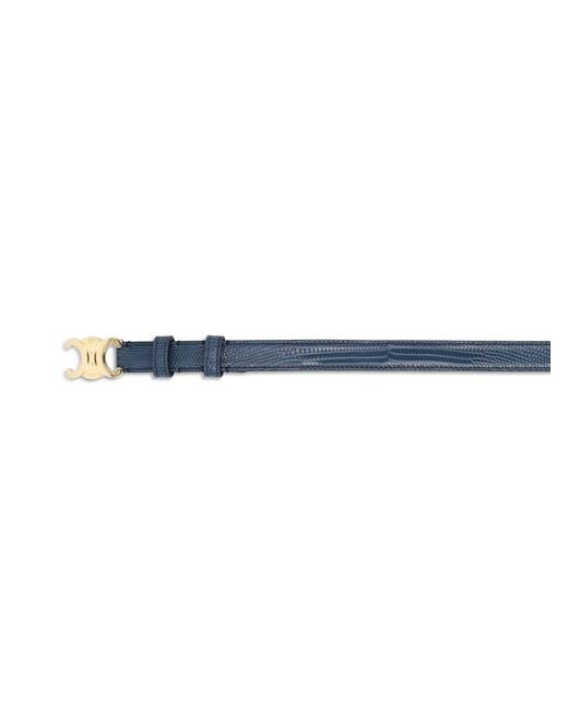 Céline Blue Triomphe Belt 18Mm