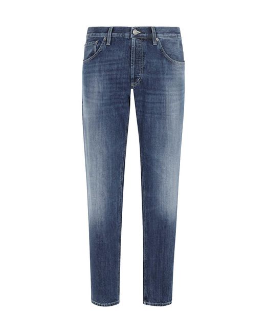 Dondup Blue Brighton Carrot Jeans for men