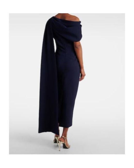 Roksanda Blue Mait Pleated Crepe Dress