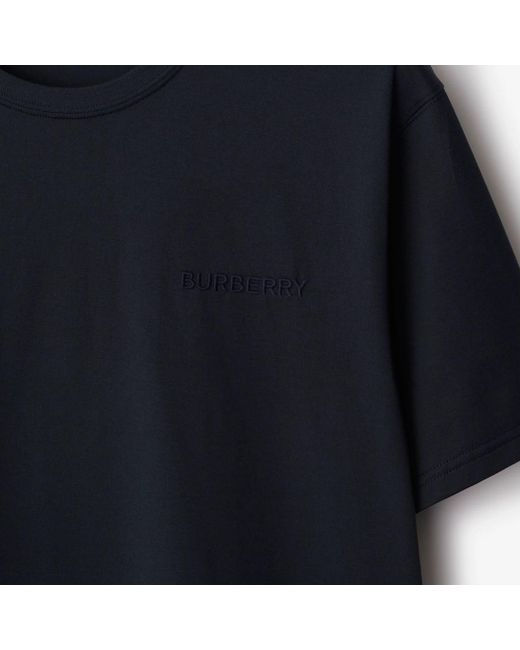 Burberry Black Cotton T-Shirt for men