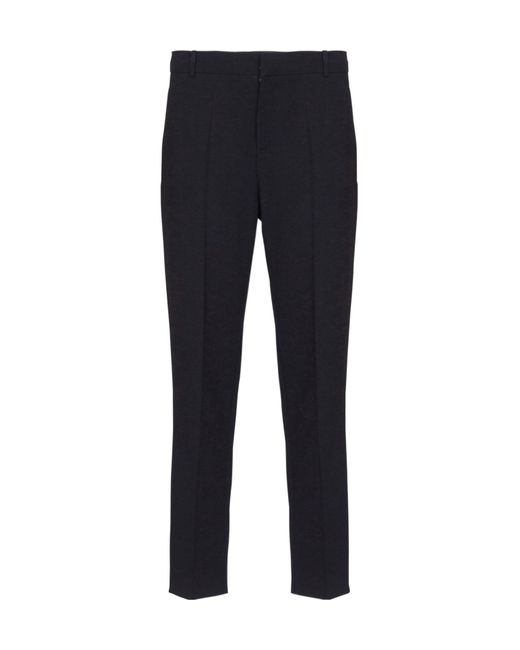 Balmain Blue Belt Loop Casual Pants for men