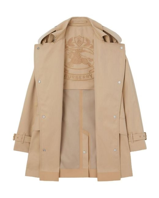 Burberry Natural Belted Gabardine Trench Coat