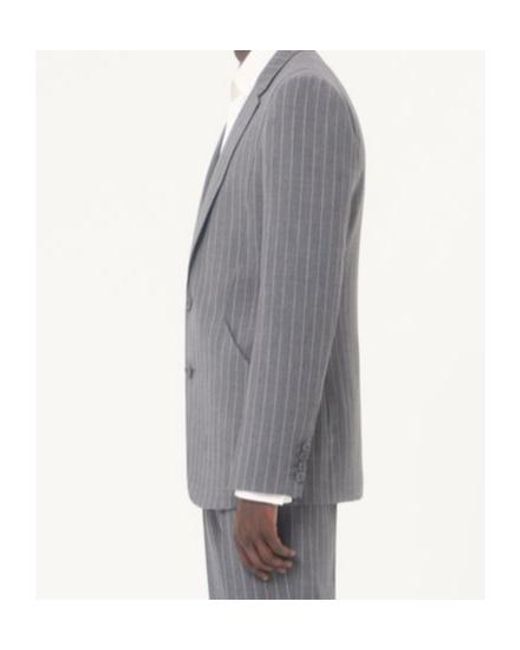Valentino Gray Single-Breasted Jacket for men