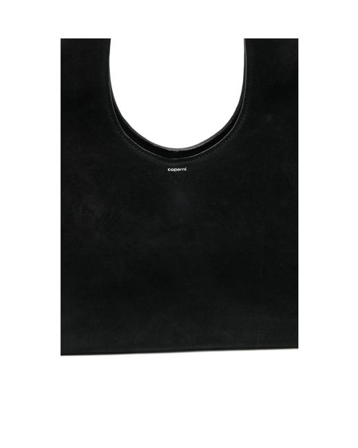 Coperni Black Suede Tote Bag