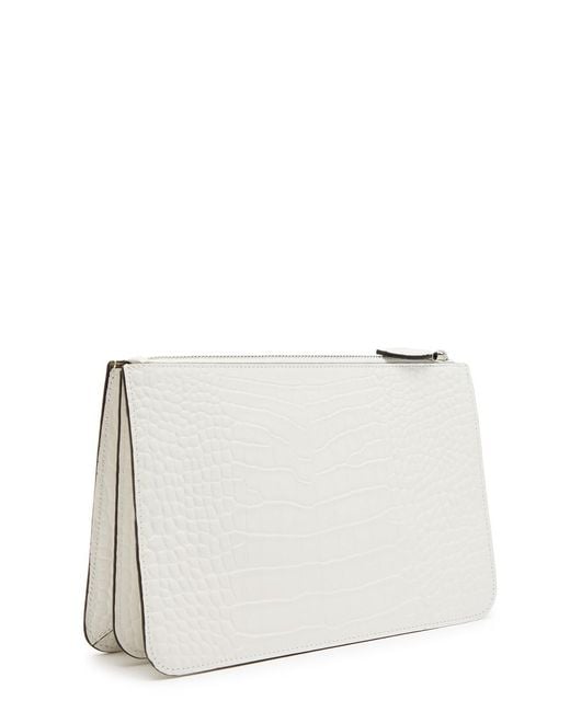 Totême Multicolor Crocodile Pattern Clutch Bag