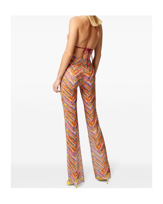 Missoni Orange Zigzag Trousers