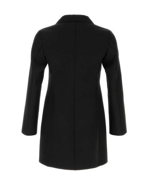 Jil Sander Black Single-Breasted Coats for men