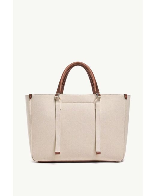 Moncler Natural Carlo Logo Tote Bag for men