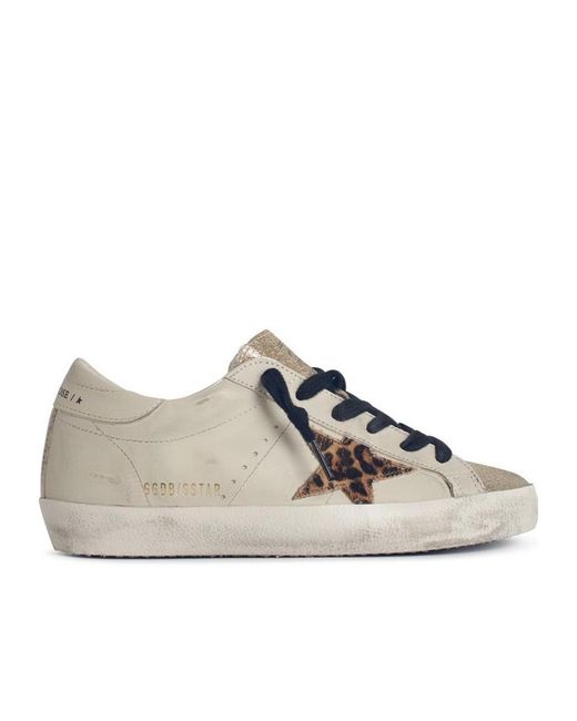 Golden Goose Deluxe Brand Gray Super Star Glittered Sneakers