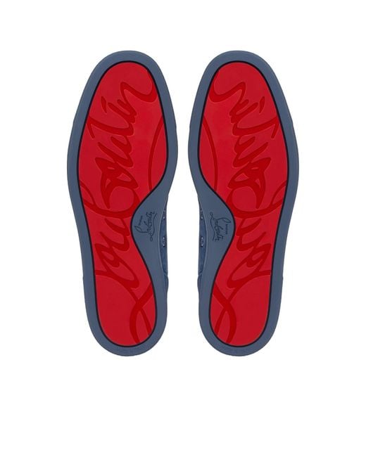 Christian Louboutin Blue Louis Junior Low-Top Sneakers for men
