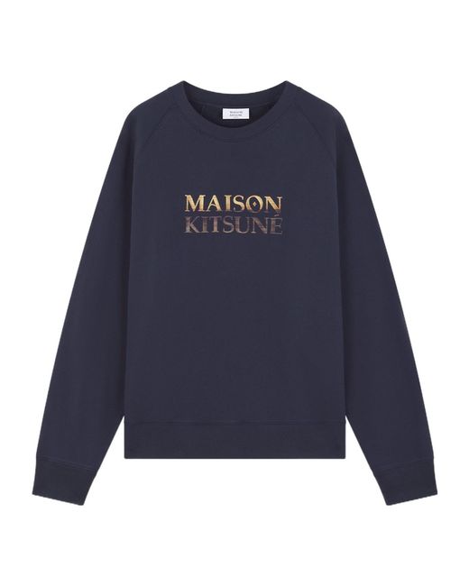 Maison Kitsuné Blue Maison Kitsuné Gradient Oversize Sweatshirt for men