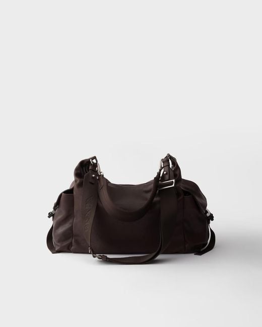 Prada Brown Explore Leather Shoulder Bag for men