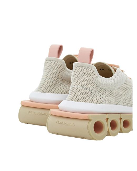 Ferragamo White Ferragamo Nima Low-Top Sneakers
