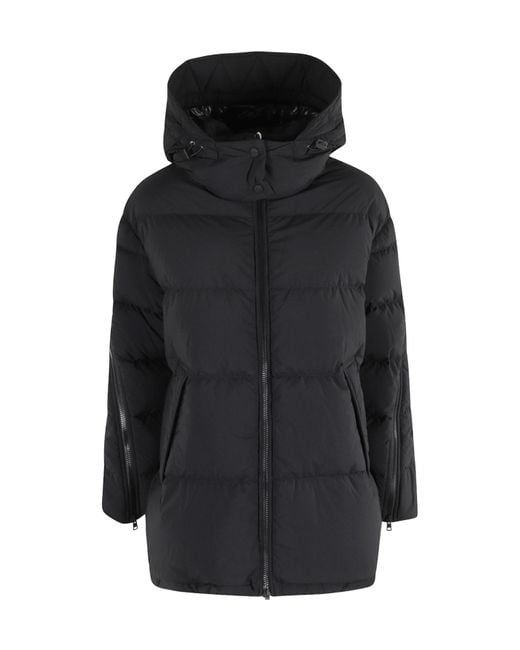 Herno Black Zip-Up Hooded Jacket