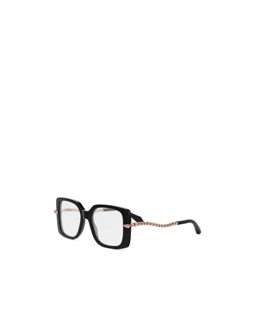 BVLGARI White Bulgari Square Frame Glasses
