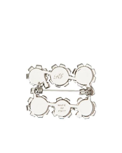 Roger Vivier White Sacai Efflorescence Brooch