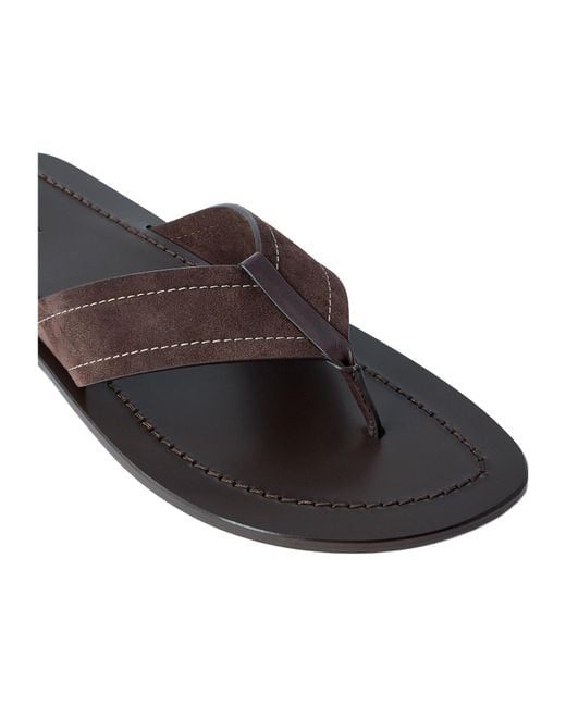 The Row Brown Dan Flip Flop for men