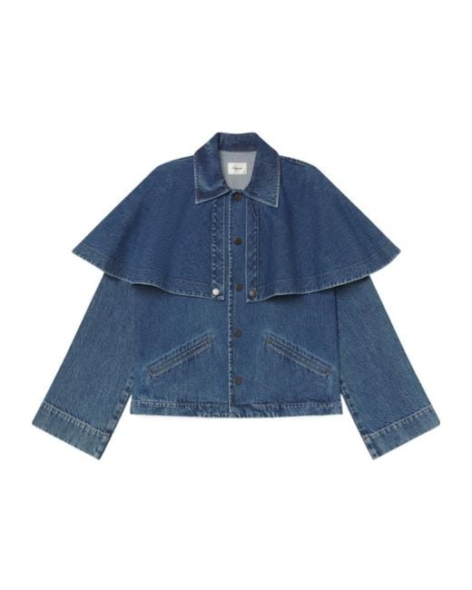 FRAME Blue Cape Denim Jacket