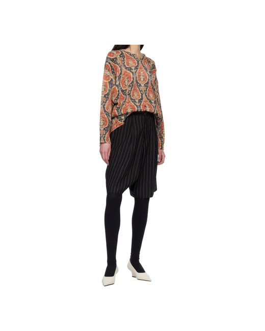 R13 Multicolor Oversized Printed Crew Neck Sweater