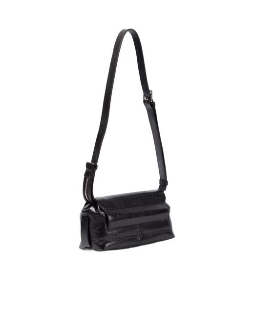Lemaire White Gear Leather Shoulder Bag