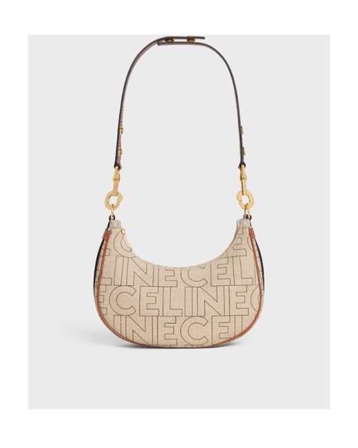 Céline White Medium Ava Strap Bag