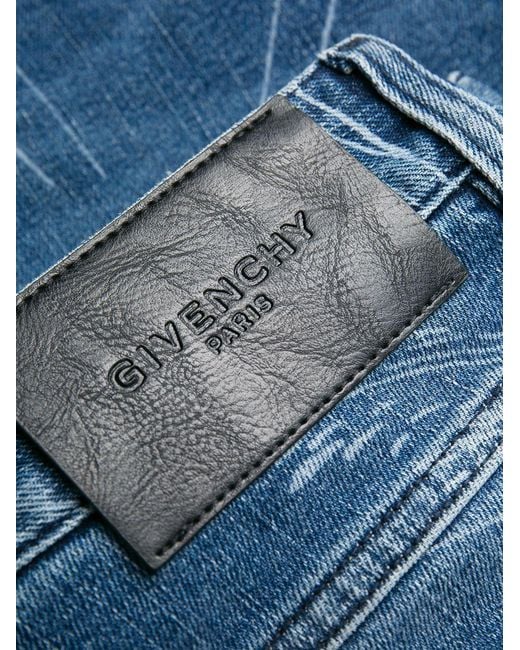 Givenchy Blue Logo Detail Jeans