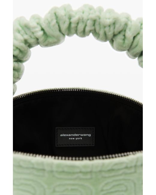 Alexander Wang Green Embossed-Logo Tote Bag