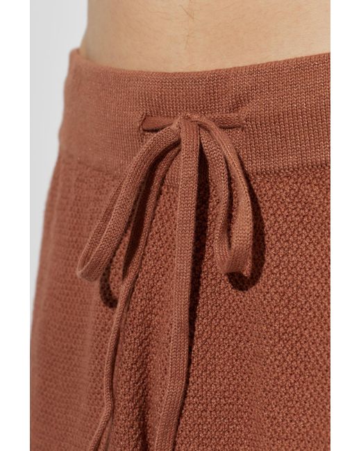 Palm Angels Brown Drawstring Shorts for men