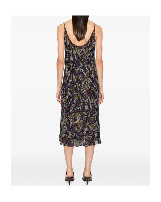 Dries Van Noten Multicolor Spaghetti-Strap Dress
