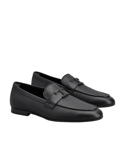 Tod's Black T Timeless Slip-On Loafers for men