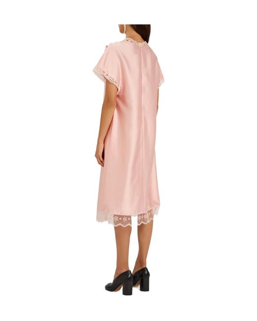 Simone Rocha Pink Lace Dress