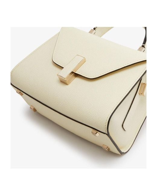 Valextra White Iside Crossbody Micro Bag