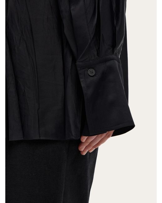 Ferragamo Black Long-Sleeved Shirt
