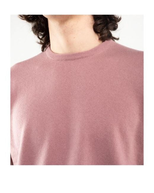 Gran Sasso Pink Long-Sleeve Knit Top for men