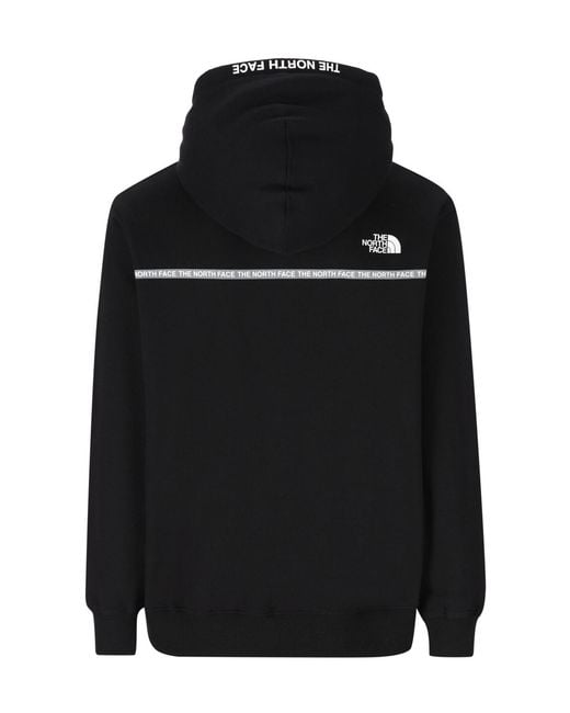 The North Face Black Logo Printed Drawstring Hoodie for men