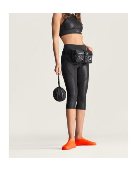 Adidas By Stella McCartney Black Panelled Leggings