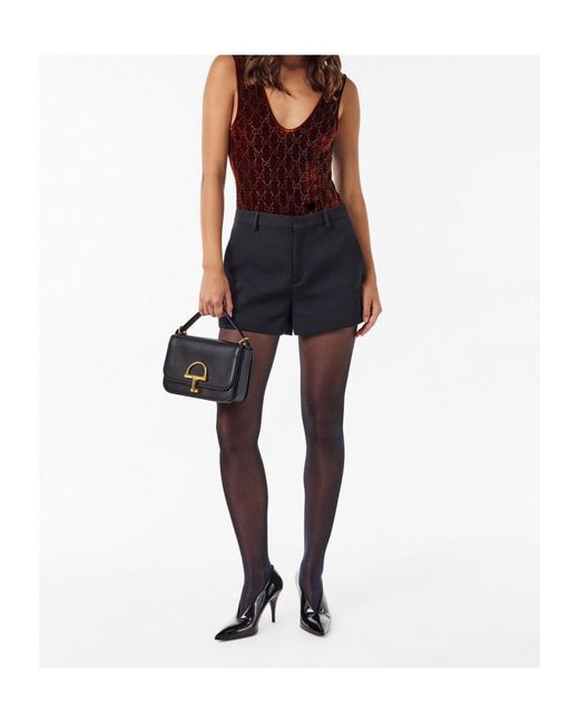 Gucci Red Sleeveless Bodysuit