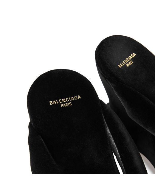 Balenciaga Black Thong Flip-Flop Sandals