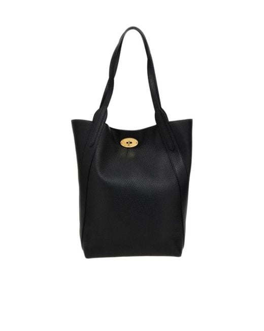 Mulberry Black Bayswater Twist-Lock Tote Bag