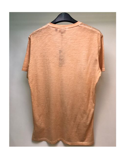 Just Cavalli Natural V-Neck Short-Sleeved T-Shirt for men