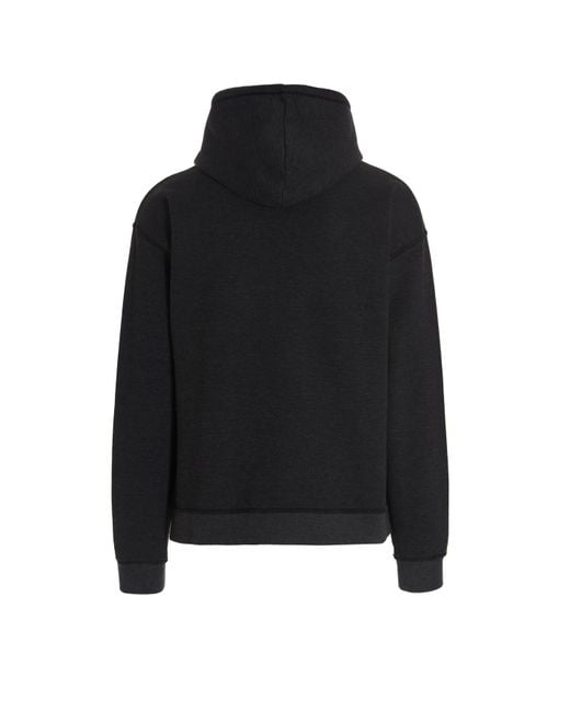 DSquared² Black Logo Printed Drawstring Hoodie for men