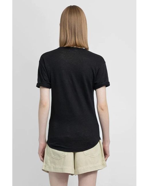 Isabel Marant Black Isabel Marant Étoile Koldi Logo Printed T-Shirt
