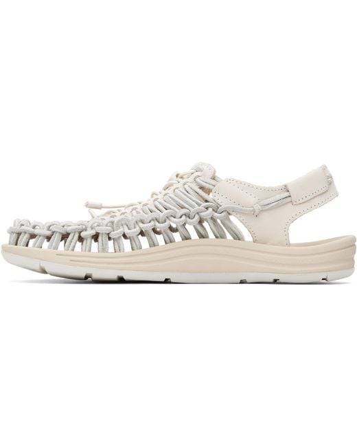 Keen White Woven Quicklace Sandals Sneakers for men