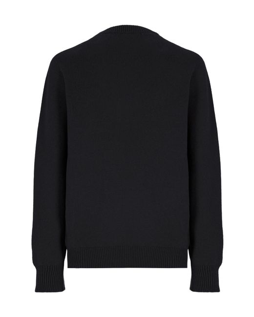 Laneus Black Knitted Jumper for men