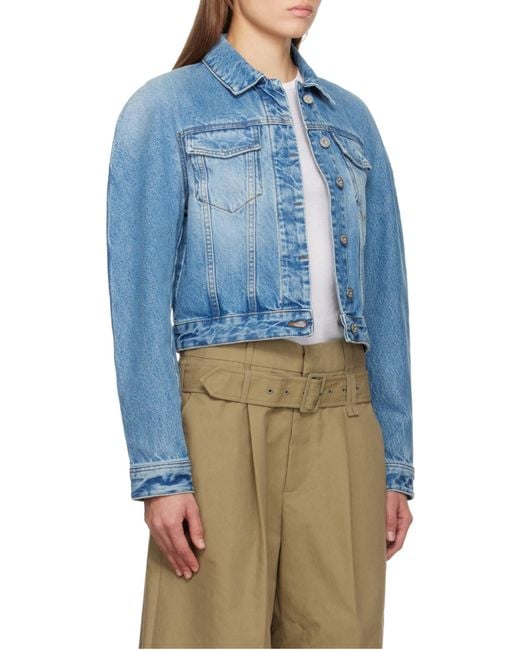 Jacquemus Blue The Ovalo De-Nîmes Denim Jacket